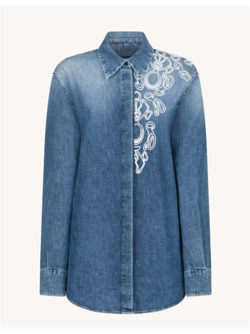 CAMICIA OVER DONDUP | DC081-DF0272D-LA3W800 BLU